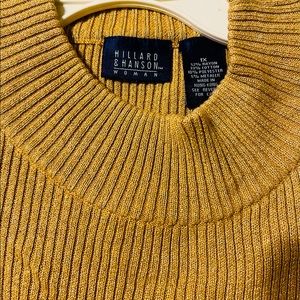Gold metallic sweater
